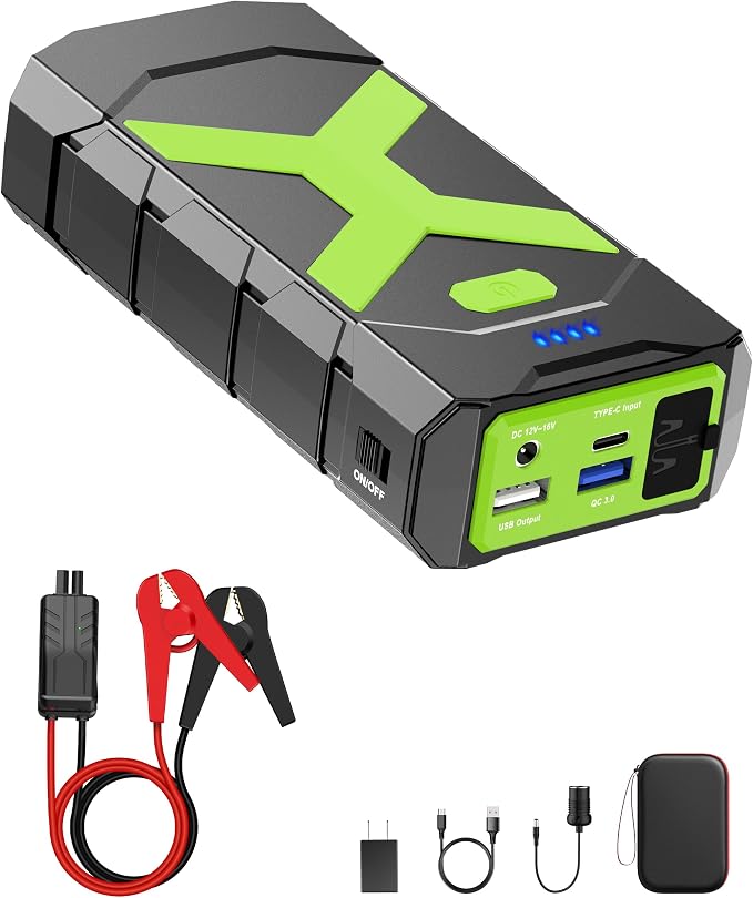 BOOKOO Jump Starter 2000A for Car/Boat/Lawnmower Portable 12V Car Battery Jump by BOOKOOCarBatteryJumpStarter