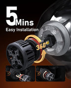 Hikari 2025 25000LM 9007 HB5 Dual Beam LED Bulbs, Fog Light, 45W Upgraded Core - Image 5