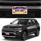 Pink Strawberry Floral License Plate Frame Stainless Steel License Plate Frames - Image 2