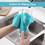 HOMEXCEL Microfiber Cleaning Cloth, 24 Pack Cleaning Rags, Cleaning Towels - Image 5