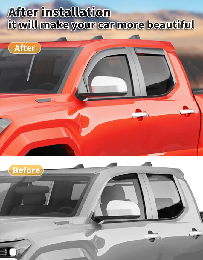 in-Channel Window Rain Guards Fit - Image 5