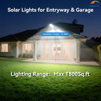 Solar Street Lights Outdoor for Outside, IP66 Waterproof Street Lights Outdoor - Image 2