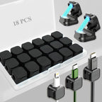 18 Pack Cord Organizer Holder, Magnetic Cable Clips Management, Easy Strong by Unknown