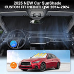 Custom Fit Infiniti Q50 Windshield Sunshade - Image 4