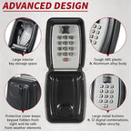 Car Window Punch Button Lock Box, Sturdy Waterproof Large Capacity Lock Box - Image 3