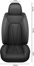 Front Car Seat Covers, Waterproof Leather Car Seat Covers, Comfortable - Image 4