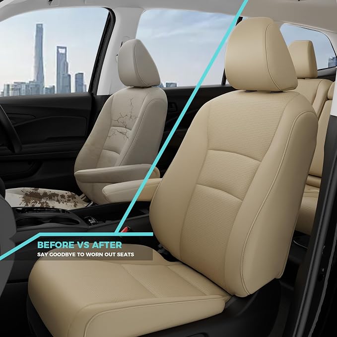 for Honda Pilot Seat Covers, Car Seat Protectors Full Set Custom Fit Pilot Elite - Image 3