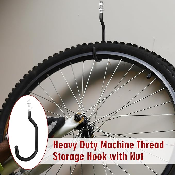 Shimeyao 8 Pcs Machine Thread Bicycle Storage Hook - Image 5