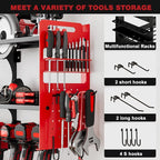 64" Power Tool Organizer Wall Mount, 16 Slots, 3-Tier Drill & Cordless Tool - Image 3
