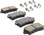 Premium Ceramic Rear Brake Pads Compatible - Image 2