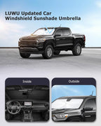 2025 Upgrade Car Windshield Sun Shade Windshield Sunshade Umbrella Protect Car - Image 9