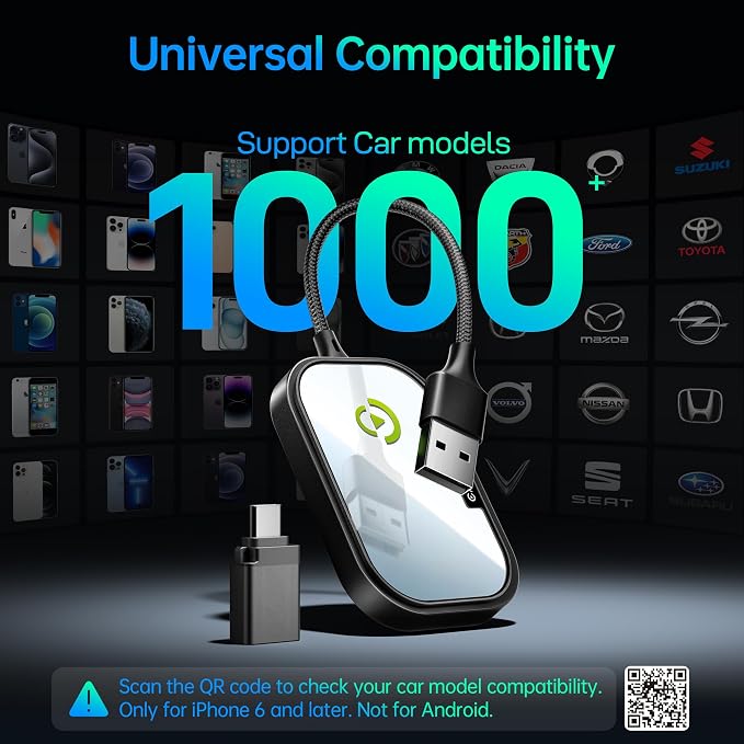 Wireless CarPlay Adapter for Apple iPhone, Converts Factory Wired CarPlay to - Image 8