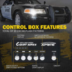 Xprite White Amber LED Hideaway Strobe Lights Kit 20 Flashing Patterns - Image 4