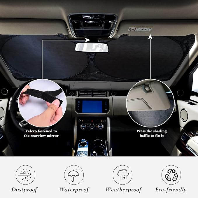 for GLC300 Windshield Sun Shade Foldable Sunshade - Image 6