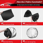 ARISMOTOR Windshield Sun Shade for H-yundai Sonata 2020-2026/Kia K5 2021-2026 - Image 4