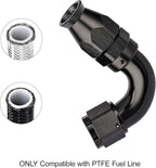 EVIL ENERGY 4AN 120 Degree PTFE One Piece Full Flow End Hose Fitting Aluminum - Image 5