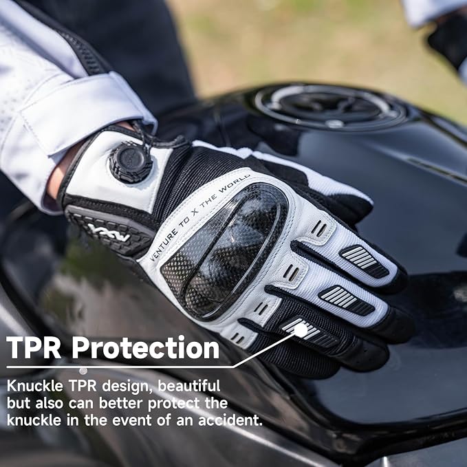 VXW High Protection Motorcycle Gloves - Image 4