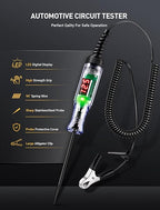 Automotive Test Light with 3-48V LED Digital Voltage Display, Auto Circuit - Image 2