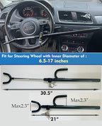 Steering Wheel Lock Anti-Theft car Device Car Wheel Locks Heavy Duty Vehicle - Image 2