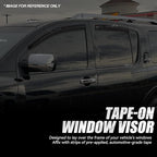 Auto Dynasty 4Pcs Carbon Fiber Pattern Window Visors Compatible - Image 3