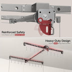 Overhead Garage Storage Rack, Adjustable Heavy-duty 4x4 Ft Ceiling Storage Racks - Image 5