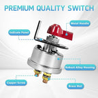 High Current Battery Disconnect Switch 200A, 12-48V Battery Power Cut Off - Image 5
