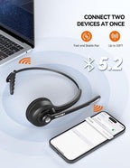 TECKNET Bluetooth Headset, Wireless Headset - Image 2