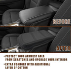 Muslogy for Acadia 2017-2023 Center Console Pad Armrest Cover Vegan Leather - Image 3