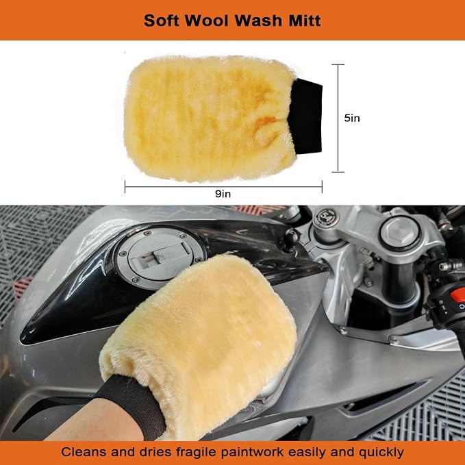 Motorcycle Cleaning Brush Kit 6 Pack - Image 6