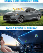 KUST Windshield Sun Shade for Infiniti Q60 Coupe 2017-2022 Window Sunshade Sun - Image 5