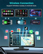 Wireless Carplay with 4K Dash Cam, Apple Carplay & Android Auto Car Satellite - Image 2