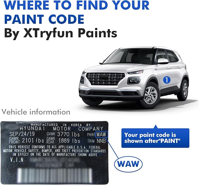 Serenity White Touch Up Paint Compatible - Image 7