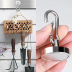 MIKEDE Strong Magnetic Hooks, Heavy Duty 110LBS+ Swivel Neodymium Magnets - Image 4