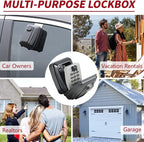 Car Window Punch Button Lock Box, Sturdy Waterproof Large Capacity Lock Box - Image 6