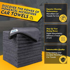 HOMEXCEL Grey Microfiber Cleaning Cloth 50 Pack, 12.5 x 12.5 inch Microfiber - Image 2