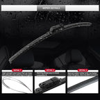 Replacement for BMW X7 Windshield Wiper Blades, 3 Pieces of Car Front and Rear - Image 4