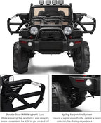 Costzon Ride On Car, 12V Battery Powered Electric Ride On Truck w/Parental - Image 2