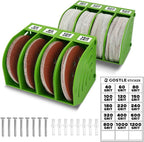 5 Inch Professional Sanding Discs Tool Storage Boxes Set by GOSTLE