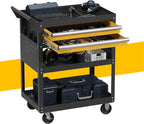 5-Tier Rolling Tool Cart on Wheels, Tool Storage Organizer - Image 8