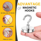 DIYMAG Magnetic Hooks, 150 LB Heavy Duty Strong Magnet - Image 5