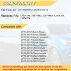 Key Fob Replacement for 2014-2019 Buick Encore/ 10-12 Allure/ 10-16 Lacrosse/ - Image 2