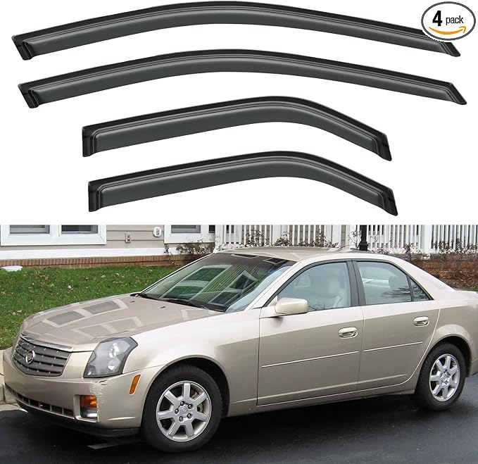 Window Visors Rain Guards Shield by YQAUTEC
