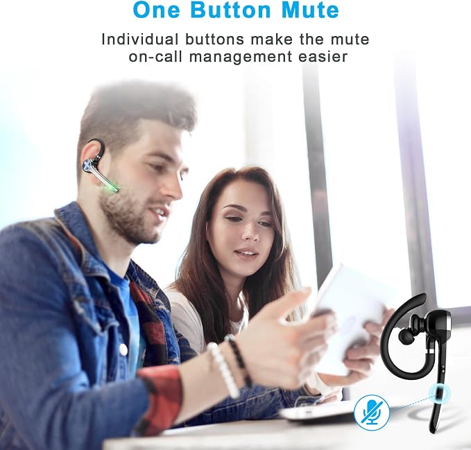 Bluetooth Headset, Wireless Bluetooth Earpiece - Image 5