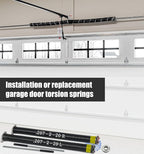 Garage Door Torsion Spring Set, Pair of 2" Electrophoresis Coated Garage Door - Image 7