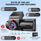 Dash Cam Front and Rear, UHD 4K Night Vision Dash Camera - Image 3