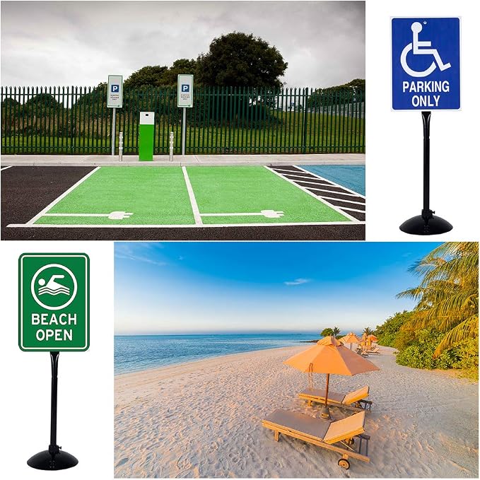 Heavy Duty Cast Iron Sign Post and Base Kit - Image 7