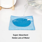 Blue Microfiber Cleaning Cloth 13"x13", Ultra Soft Absorbent Microfiber - Image 4