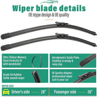 28" 26" 12" Windshield Wiper Blades Replacement - Image 3