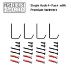 Wall Hooks Single Hook 4-Pack - Image 5