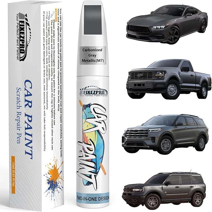 Carbonized Gray Metallic Touch Up Paint by FIXEZPROCarPaint